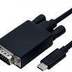 Roline 2m USB3.1 Type C M - VGA M kábel, fekete