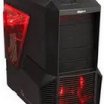 Zalman Z11 Plus HF1 fekete/piros midi ATX számítógép ház, táp nélkül