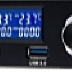 Akyga 5.25' 2x fan control 2x USB3 LCD előlapi panel, fekete