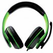 Esperanza Condor mikrofonos sztereó gamer fejhallgató, fekete-zöld