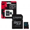 Kingston Canvas Go! 128Gb UHS-I U3 microSDXC memóriakártya + SD adapter