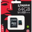 Kingston Canvas Go! 64Gb microSDXC UHS-I U3 memóriakártya + adapter