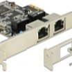 Delock PCI-E - 2x Gigabit LAN bővítő kártya