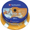 Verbatim 4,7Gb 16x Wide nyomtatható DDVD-R 25db/henger
