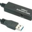 Roline 15m USB3.0 A-A aktív hosszabitó kábel, fekete