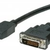 Value 2m DisplayPort - DVI (24+1), M/M kábel, fekete