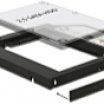 Delock Slim SATA 5.25 -1 x 2.5' SATA HDD 9,5mm beépítő keret, fekete