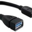 Delock USB3.0 Male-Female 0,15m hosszabbító kábel