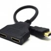 Gembird DSP-2PH4-004 2-Port HDMI kábel, fekete