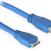 Delock 5m USB 3.0 type-A male - USB 3.0 type Micro-B kábel, kék