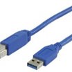 Gembird 0,5m USB3.0 A-B M-M kábel, kék