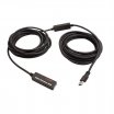 Roline 10m USB3 A-A aktív hosszabitó kábel, fekete