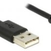 MSONIC 1,8m USB A Male - USB Type C Male kábel, fekete