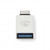 Nedis USB-C M - USB3.1 A F fordító, aluminium