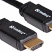 Sandberg 2m HDMI M - HDMI M 2.0 4K Dualview 21:9 kábel, fekete