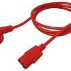 Roline 1,8m 220V-os hálozati kábel, piros