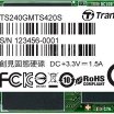 Transcend TS240GMTS420S 240G M.2 SATA 2242 SSD meghajtó