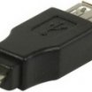 Valueline USB mini 5pin papa - USB A mama adapter
