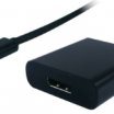 Roline 0,2m USB3.1 Type C M - DisplayPort F kábel, fekete