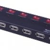 USB HUB 7 Port USB 2.0 Wiretek+külső táppal VE593