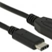 Delock 0,5m USB3.1 Type-C male - USB3.1 type Micro-B male kábel, fekete