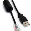 StarTech.com 1,83m USB A M - RJ45 M kábel, fekete