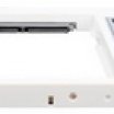 Silverstone TS08 9,5mm 2.5' fehér SSD/HDD keret (Caddy)