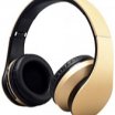 WPower K-818 Bluetooth, FM, MP3, sztereó headset, arany