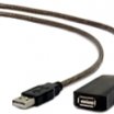 Gembird UAE-01-10M 10m USB A-A aktív hosszabitó kábel, fekete