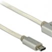Delock 1m USB 2.0 Type-A male - USB 2.0 Micro-B male kábel, fehér
