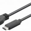 Goobay 0,5m USB3.1 C male - USB3.0 A male kábel, fekete