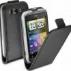 Cellularline FLAP ESSENTIAL HTC Wildfire S fekete mobiltok