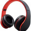WPower K-818 Bluetooth, FM, MP3, sztereó headset, piros