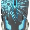 Natec Fury Gladiator USB optikai egér, fekete-kék