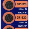 Sony CR1620BEA Lítium gombelem CR1620 3 V 75mAh, 5 darabos bliszter