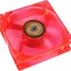 Revoltec RL022 8cm piros színű és led világítású ventilátor