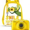 Nikon Coolpix W100 vízálló digitális kamera + táska, sárga