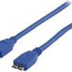 Valueline 5m SB3.0 A- Bmicro kábel, kék