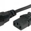 Roline 0,5m 220V-os IEC 320 C13-C14 hálozati kábel, fekete