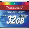 Transcend 400x 32Gb Compact Flash memóriakártya