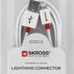 Skross 1m USB A - Lightning kábel, fehér