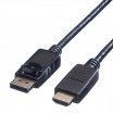 Value 2m DisplayPort - HDMI, M/M kábel, fekete