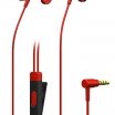 Pioneer SE-E5T-R sport fejhallgató + mikrofon, piros
