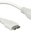 Delock 83469 USB Mini papa - USB3.0-A fehér OTG kábel