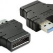 Delock USB3.0 19pin papa -2xUSB3.0 A adapter