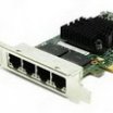 Intel I350T4V2BLK 10/100/1000 PCI-E hálózati kártya 4 gigabit portos Low-Profile
